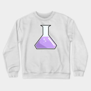 Flask with purple substance Crewneck Sweatshirt